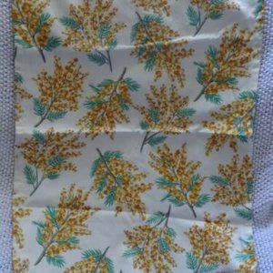 Cath Kidston Cream And Brown Foliage Cotton Tea Towel
